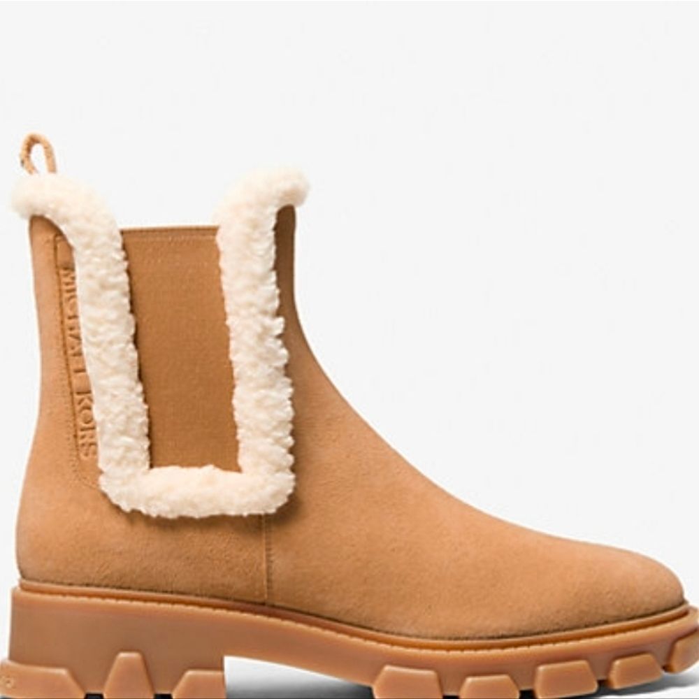 NWT-Michael Kors Ridley Tan Bootie Leather Ankle Boots